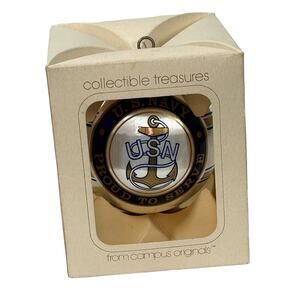 US Navy Collectible Christmas Ornament "Proud to Serve" NIB